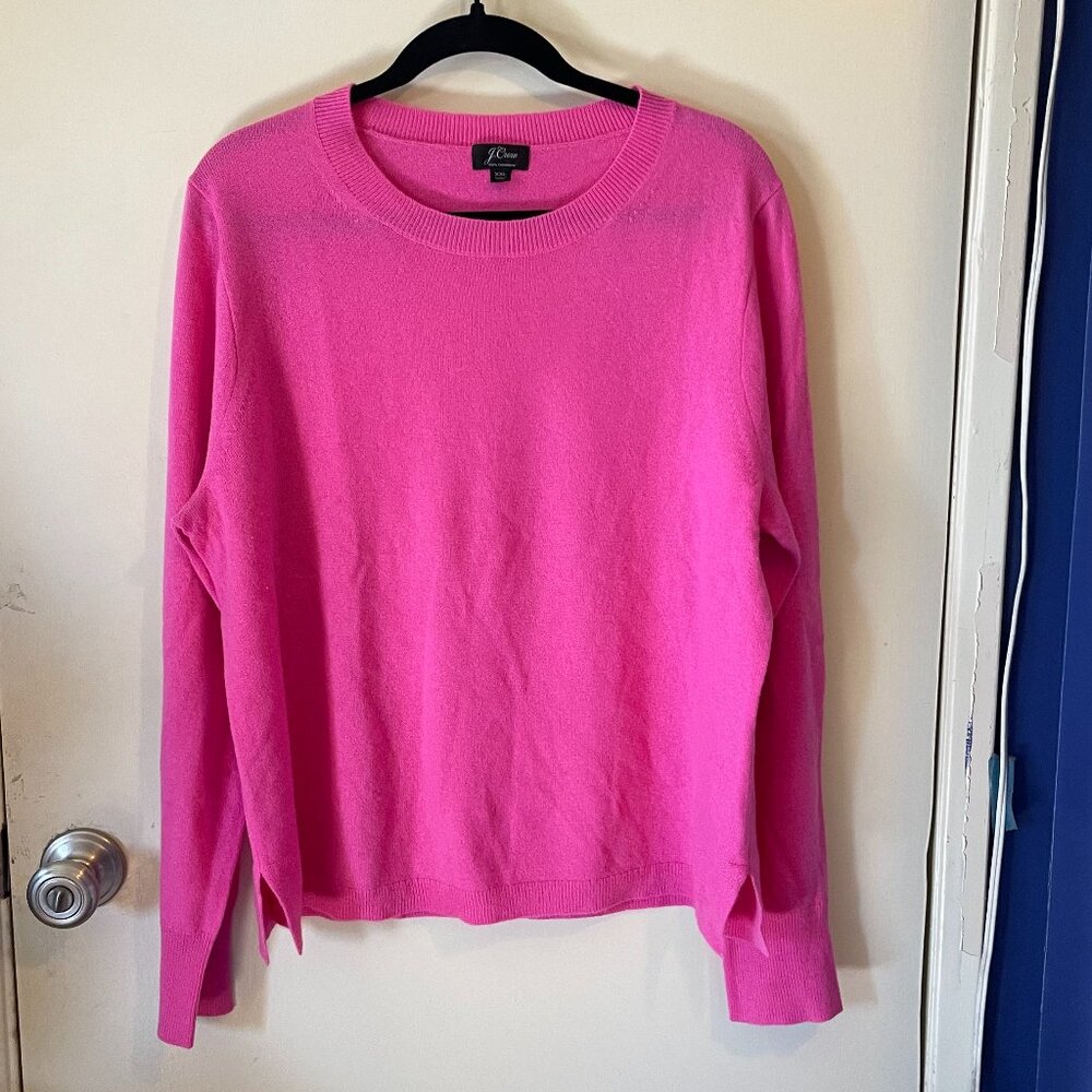 J. Crew Pink Cashmere Sweater